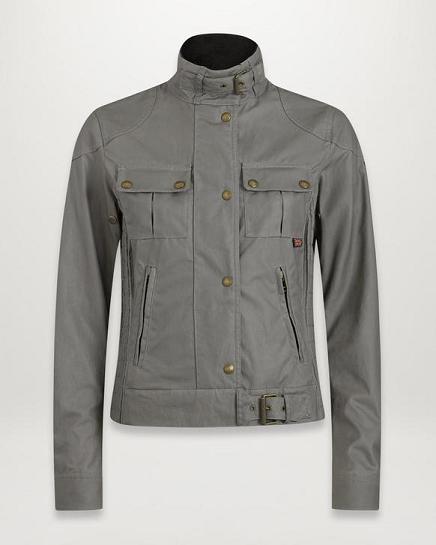 Veste Cirée Belstaff Femme Gangster Grise Coton France TF7250369